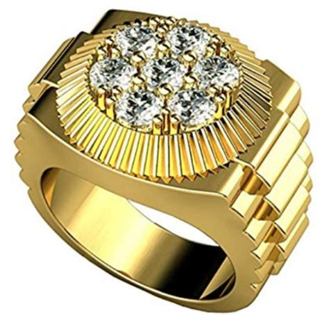 rolex crown gold ring